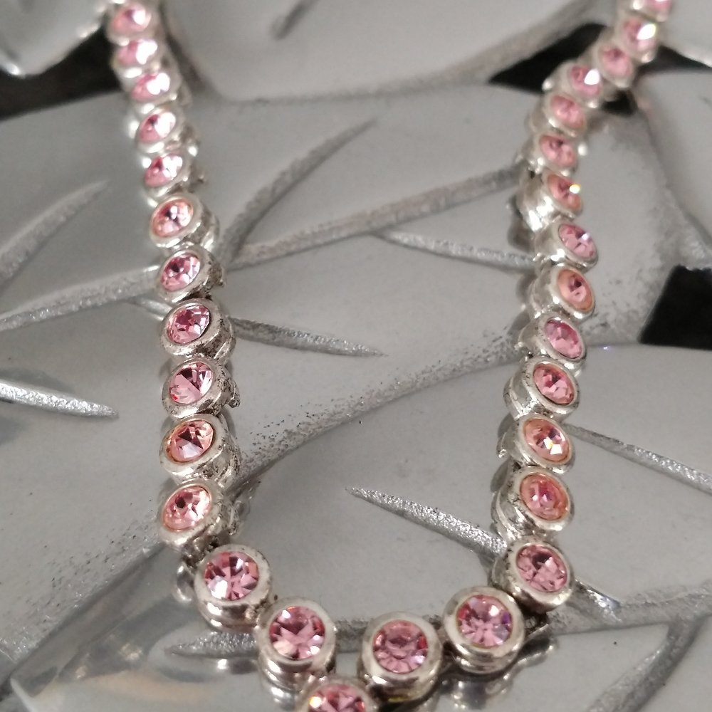 AVON Pink Crystal Necklace
